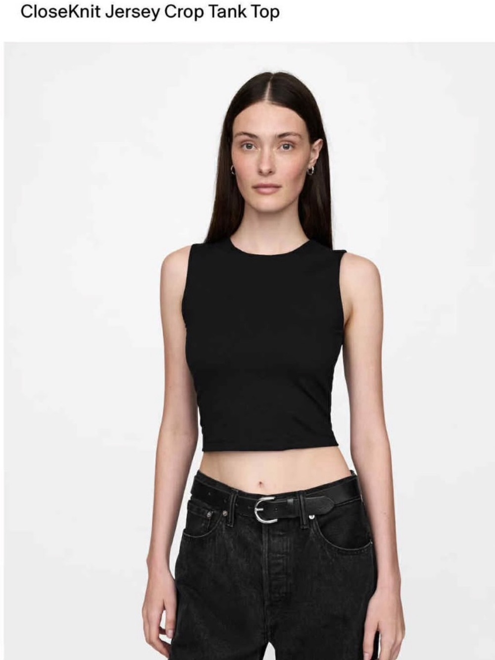 Gap Jersey Crop Tank Tops